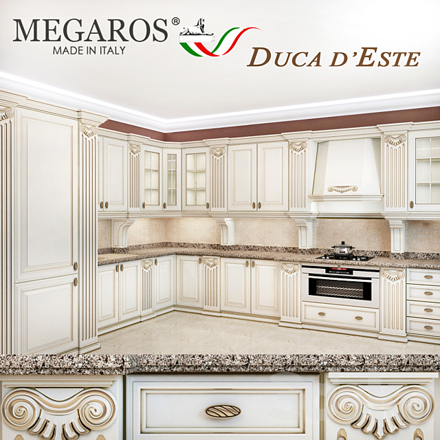 kitchen megaros. Model duca d’este 3DSMax File - thumbnail 1