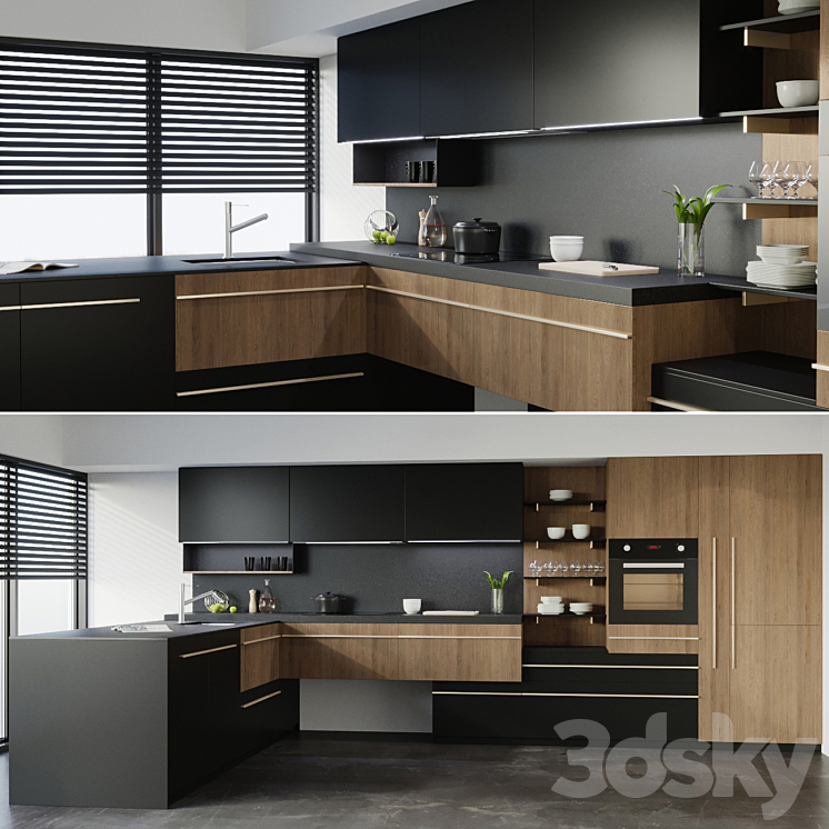 Kitchen Miton Skin 3DS Max - thumbnail 1