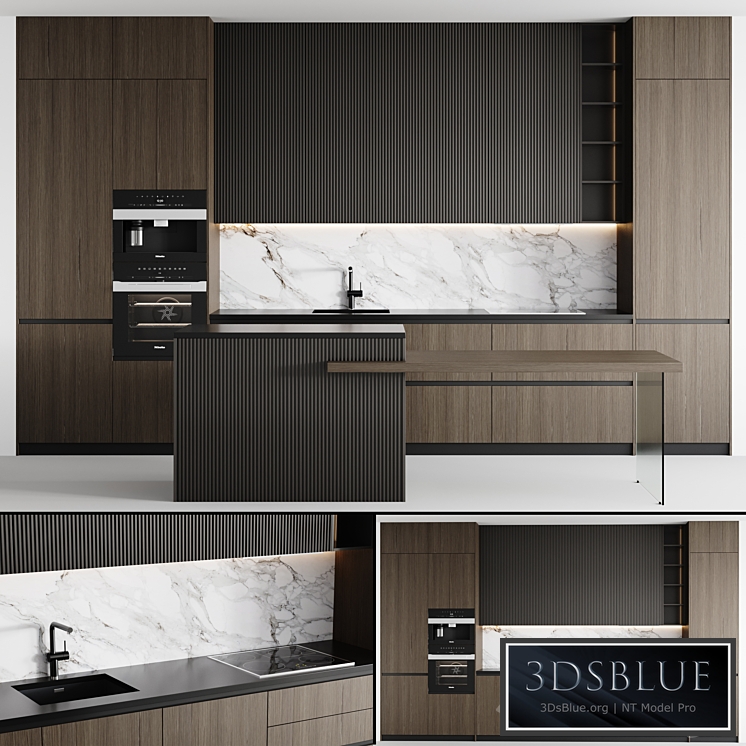 kitchen modern-007 3DS Max - thumbnail 3