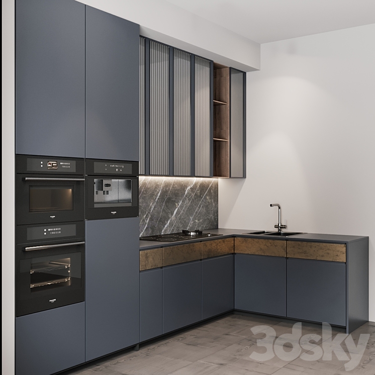 Kitchen modern 13 3DS Max - thumbnail 2