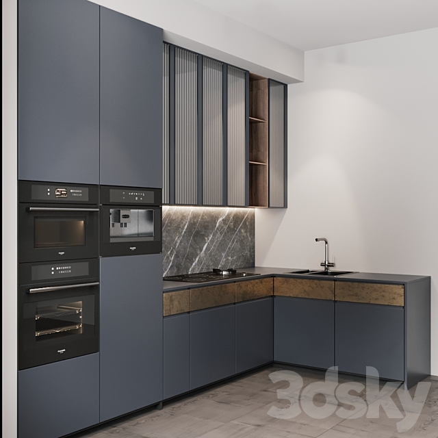 Kitchen modern 13 3DS Max Model - thumbnail 2