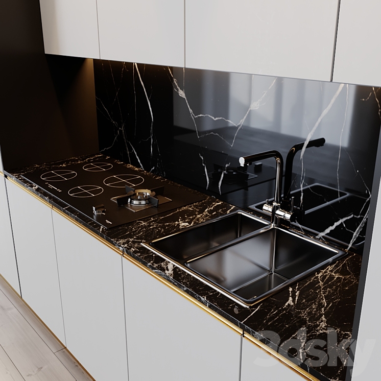 kitchen modern 16 3DS Max - thumbnail 2