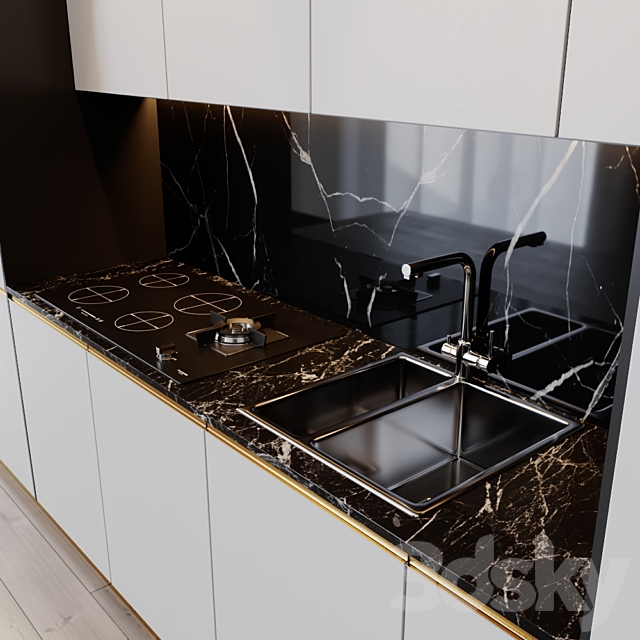 kitchen modern 16 3DS Max Model - thumbnail 2