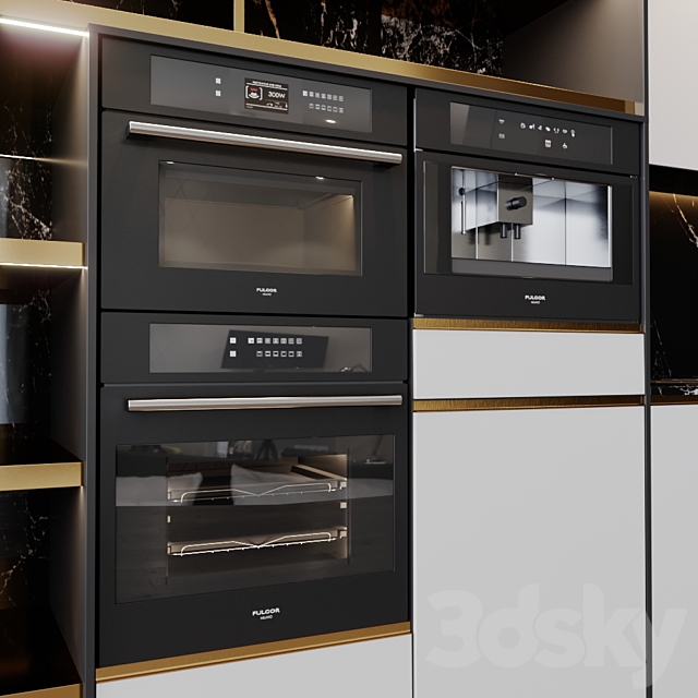 kitchen modern 16 3DS Max Model - thumbnail 3