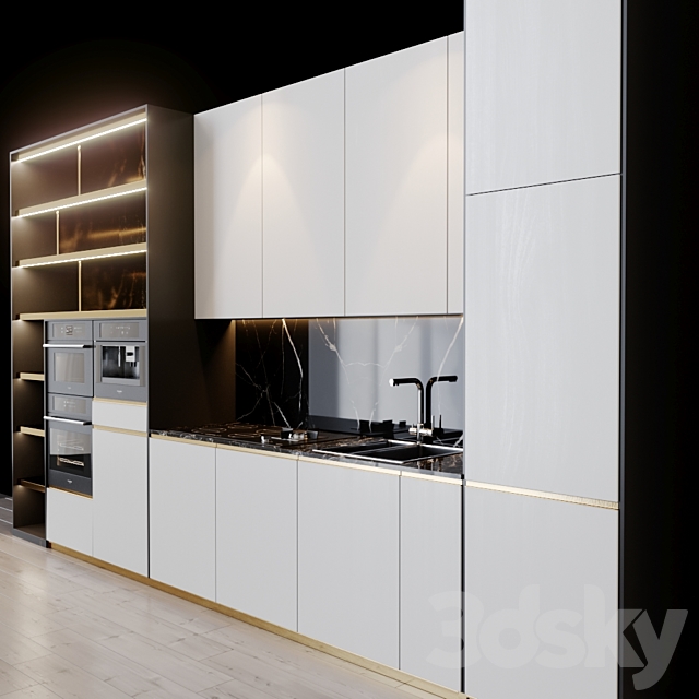 kitchen modern 16 3DS Max Model - thumbnail 5