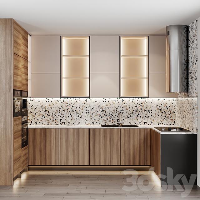 kitchen modern 20 3DS Max Model - thumbnail 2