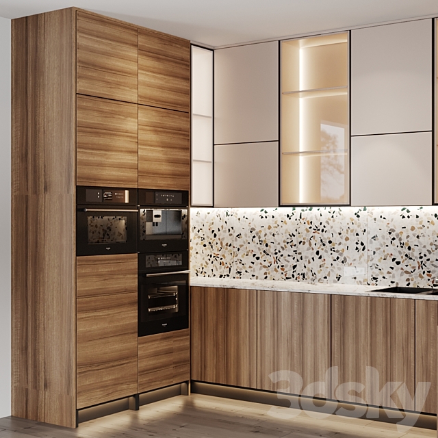 kitchen modern 20 3DS Max Model - thumbnail 3