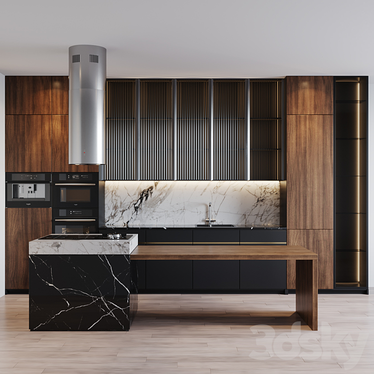 kitchen modern 22 3DS Max - thumbnail 1