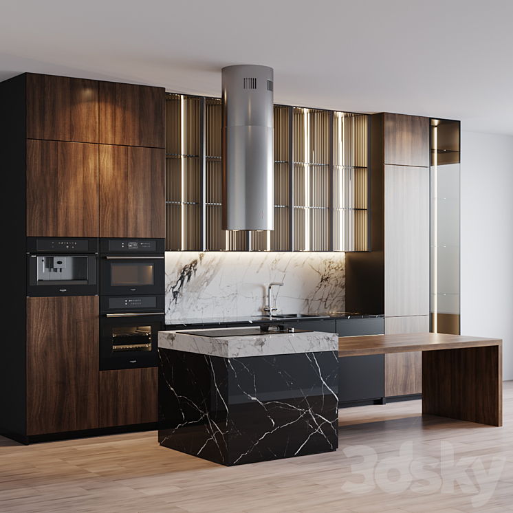 kitchen modern 22 3DS Max - thumbnail 2