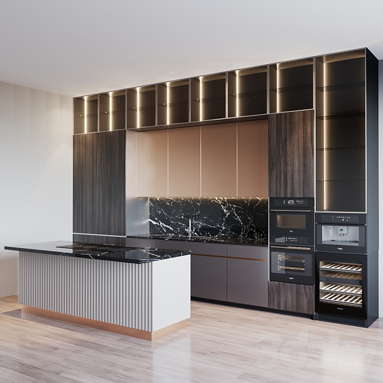 kitchen modern 27 3DS Max - thumbnail 2