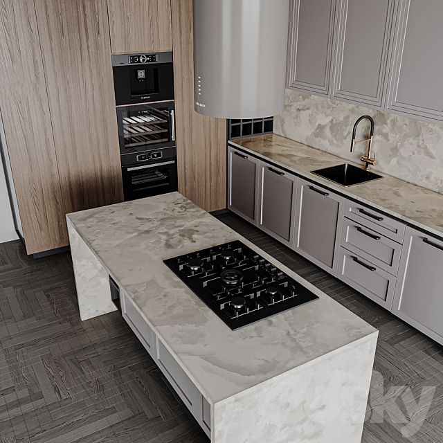 kitchen modern 275 3DS Max Model - thumbnail 5