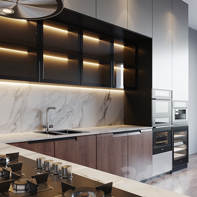 kitchen modern 28 3DS Max Model - thumbnail 3