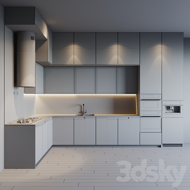 kitchen modern 28 3DS Max Model - thumbnail 5