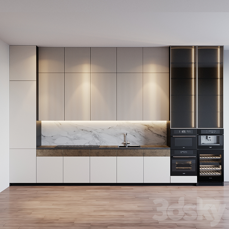 kitchen modern 37 3DS Max - thumbnail 1