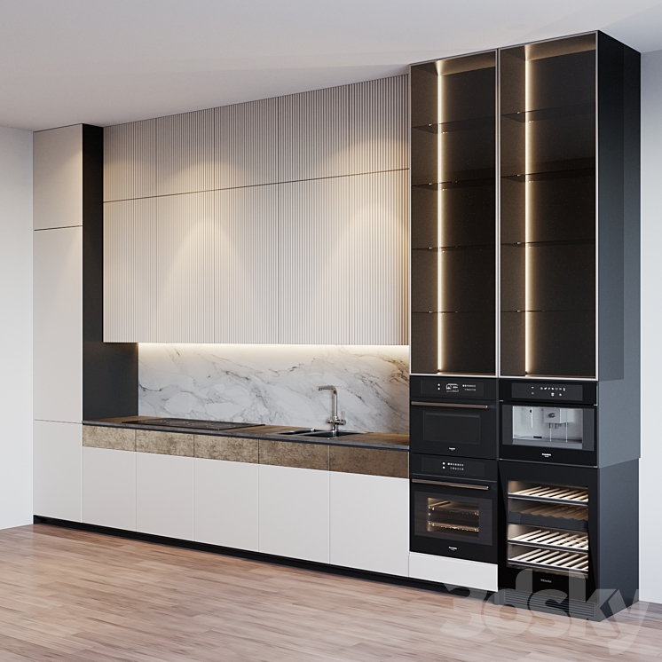 kitchen modern 37 3DS Max - thumbnail 2