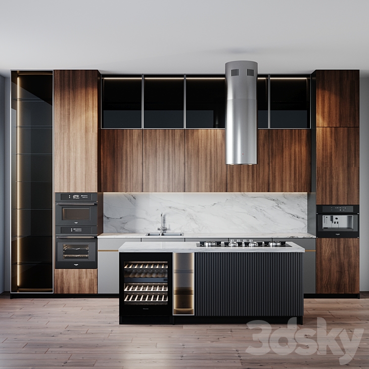 kitchen modern 38 3DS Max - thumbnail 1