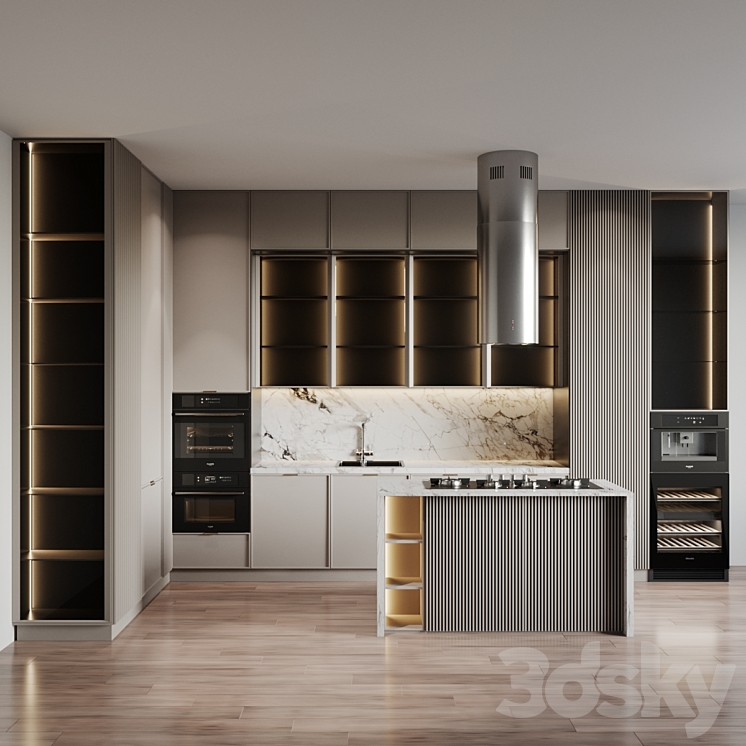 kitchen modern 39 3DS Max - thumbnail 1