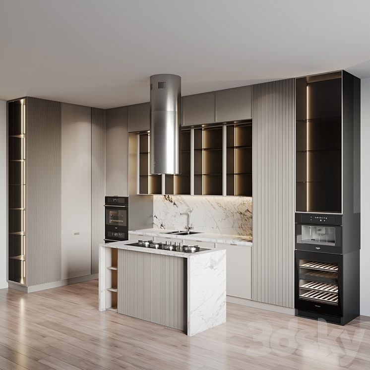 kitchen modern 39 3DS Max - thumbnail 2