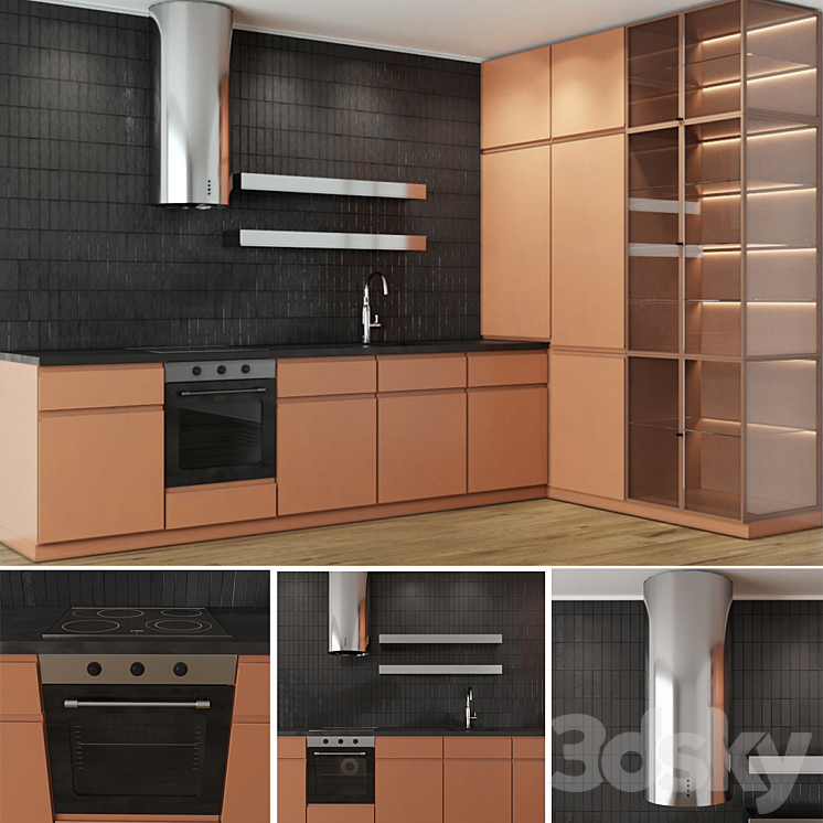 Kitchen modern 3DS Max - thumbnail 1