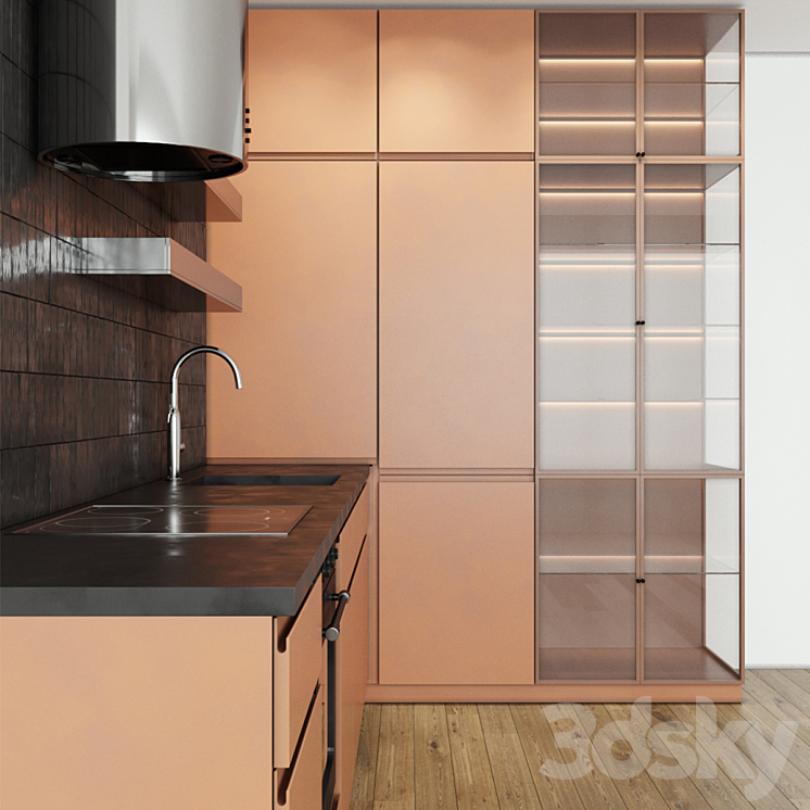 Kitchen modern 3DS Max - thumbnail 2