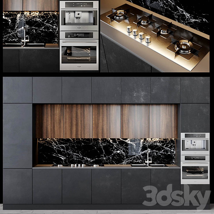 Kitchen modern 3DS Max - thumbnail 1
