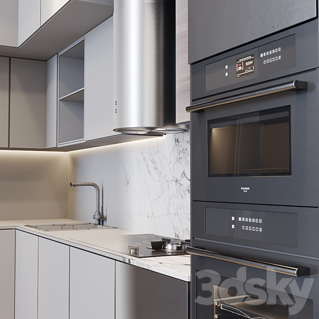 Kitchen Modern 4 3DSMax File - thumbnail 3