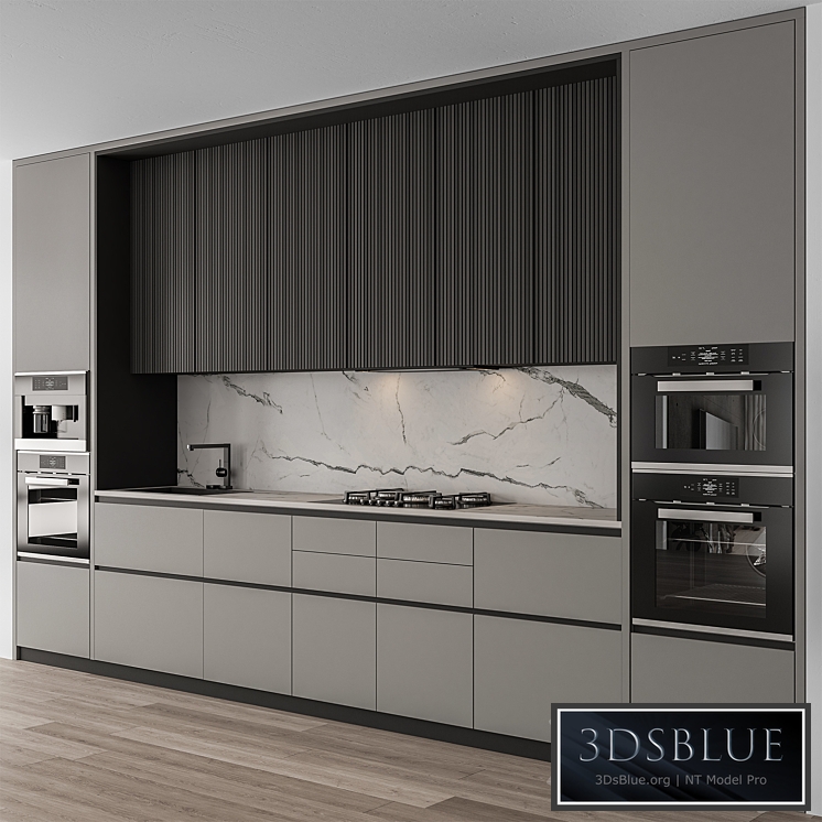 Kitchen Modern – Gray and Black Cabinets 97 3DS Max - thumbnail 3