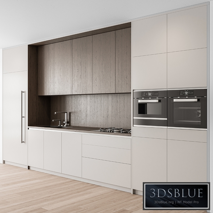 Kitchen Modern – white and Wood Cabinets 81 3DS Max - thumbnail 3