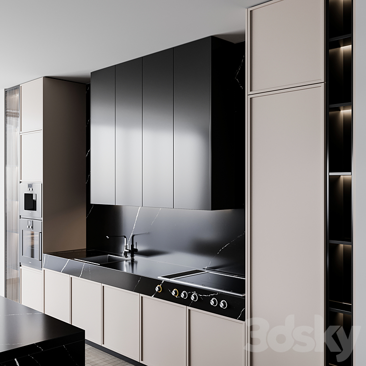 Kitchen Modern132 3DS Max - thumbnail 2