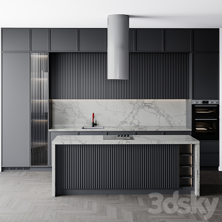 kitchen modern139 3DS Max Model - thumbnail 1