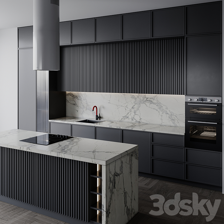 kitchen modern139 3DS Max Model - thumbnail 2