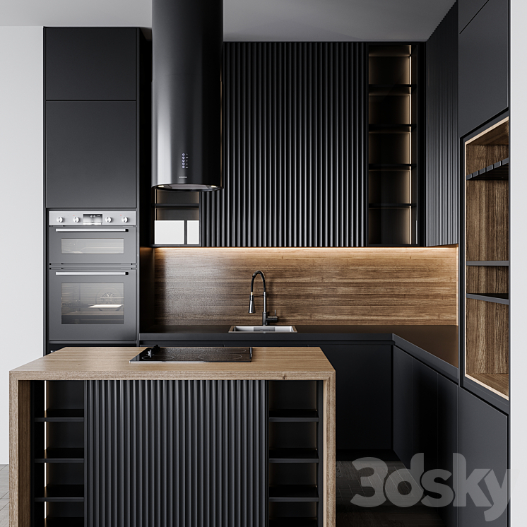 kitchen modern149 3DS Max Model - thumbnail 2