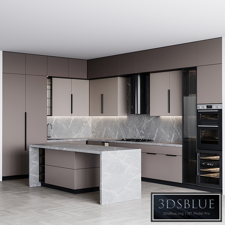 Kitchen Modern152 3DS Max - thumbnail 3