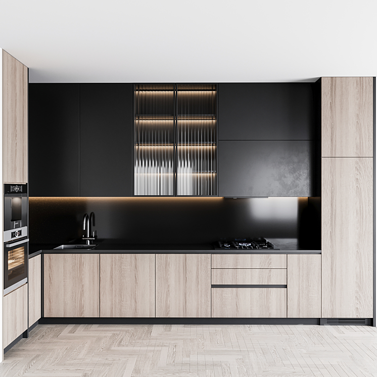 kitchen modern187 3DS Max - thumbnail 1