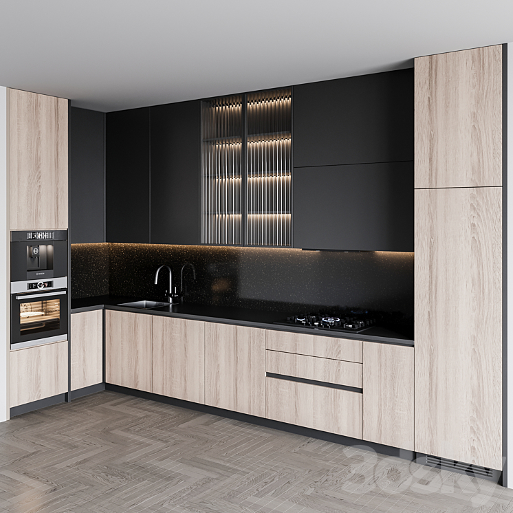 kitchen modern187 3DS Max - thumbnail 2