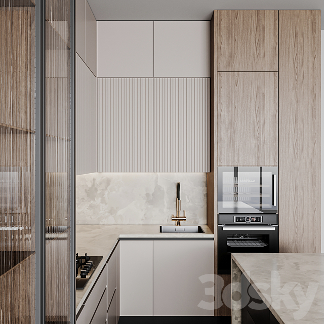 kitchen modern274 3DS Max Model - thumbnail 3