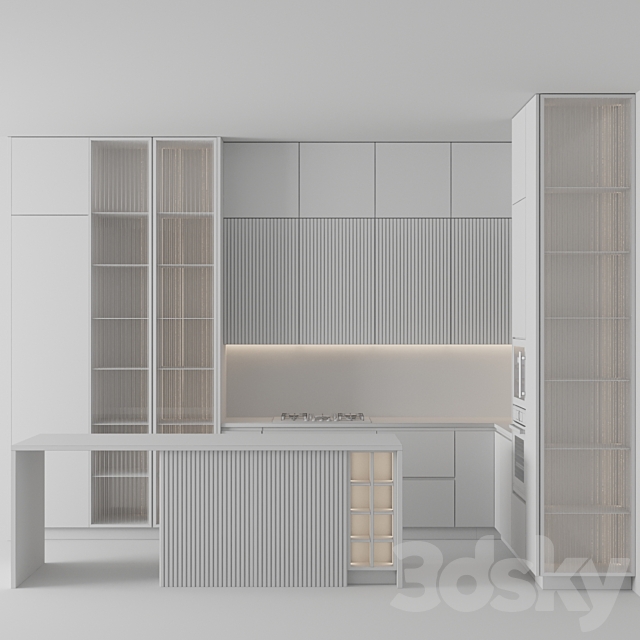 kitchen modern274 3DS Max Model - thumbnail 6