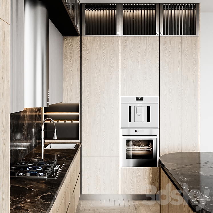 kitchen modern47 3DS Max - thumbnail 2