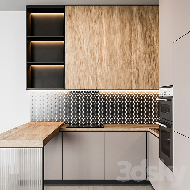 Kitchen Modern51 3DS Max Model - thumbnail 3