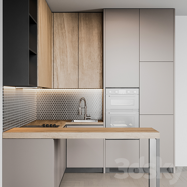 Kitchen Modern51 3DS Max Model - thumbnail 5