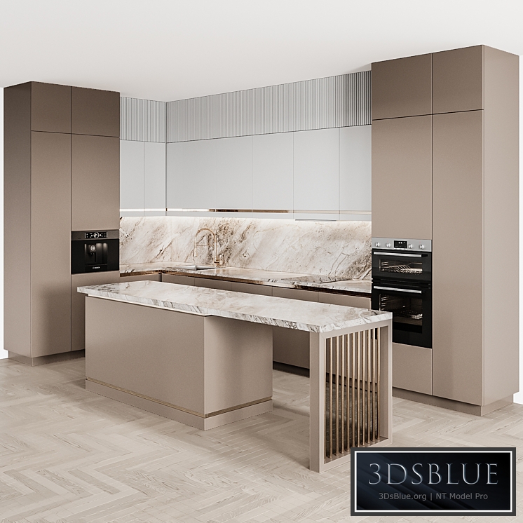 Kitchen Modern64 3DS Max - thumbnail 3