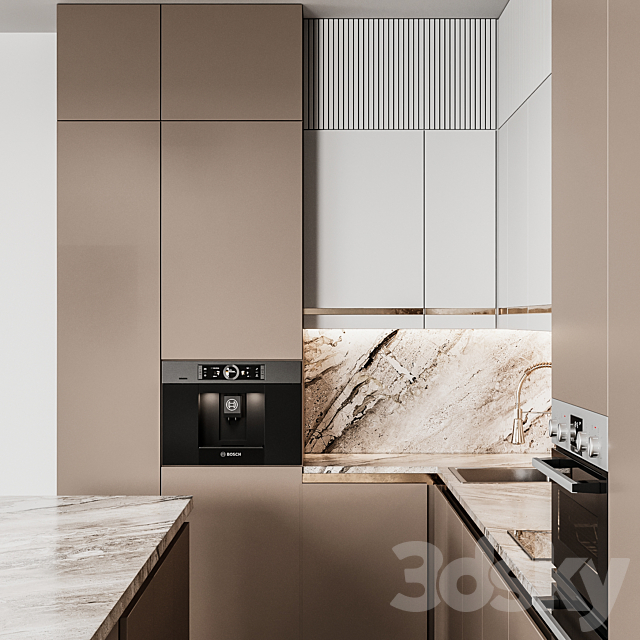 Kitchen Modern64 3DS Max Model - thumbnail 5