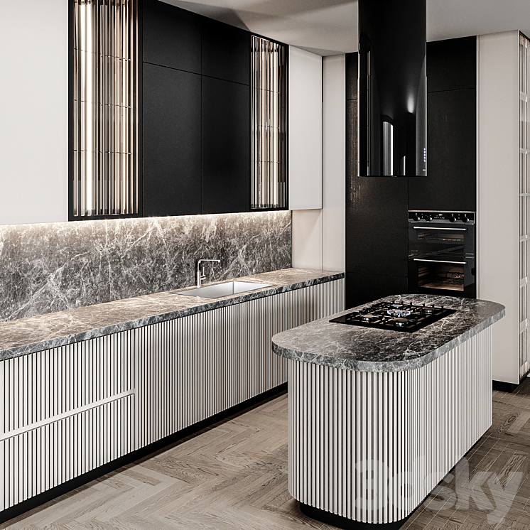 Kitchen Modern82 Italian Design 3DS Max - thumbnail 2