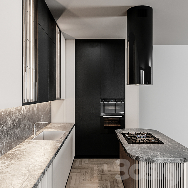 Kitchen Modern82 Italian Design 3DSMax File - thumbnail 3