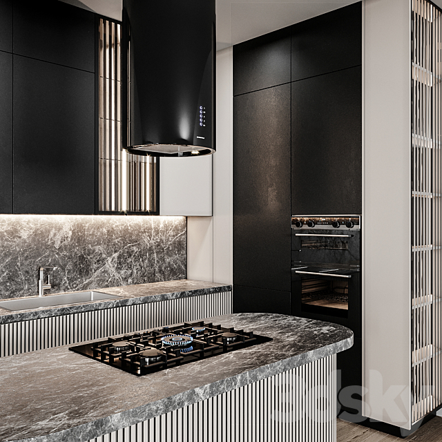 Kitchen Modern82 Italian Design 3DSMax File - thumbnail 5