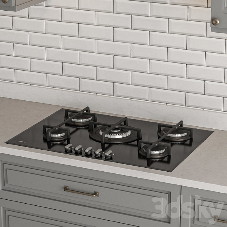 Kitchen Neo Classic Gray – Set 42 3DS Max - thumbnail 2