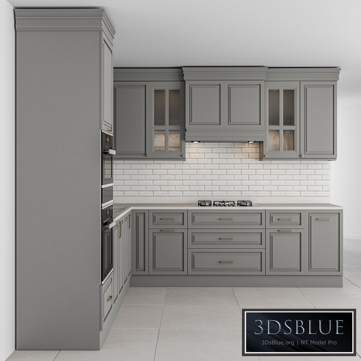 Kitchen Neo Classic Gray – Set 42 3DS Max - thumbnail 3