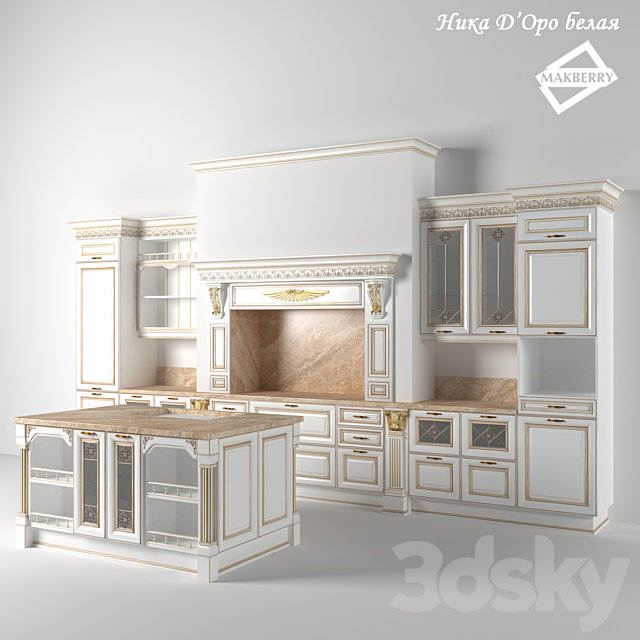 Kitchen Nick D’Oro White. 3DSMax File - thumbnail 1