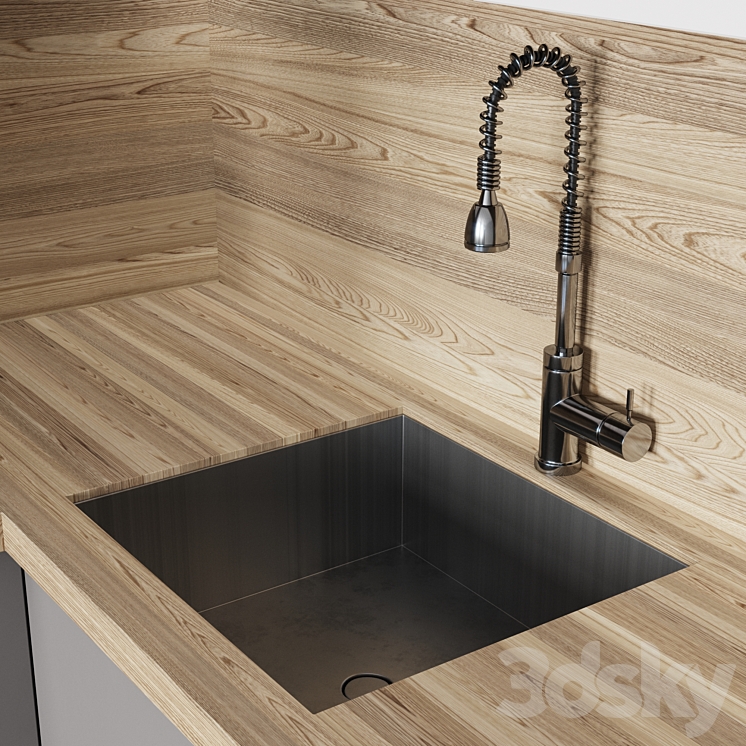 Kitchen No. 1 3DS Max - thumbnail 2