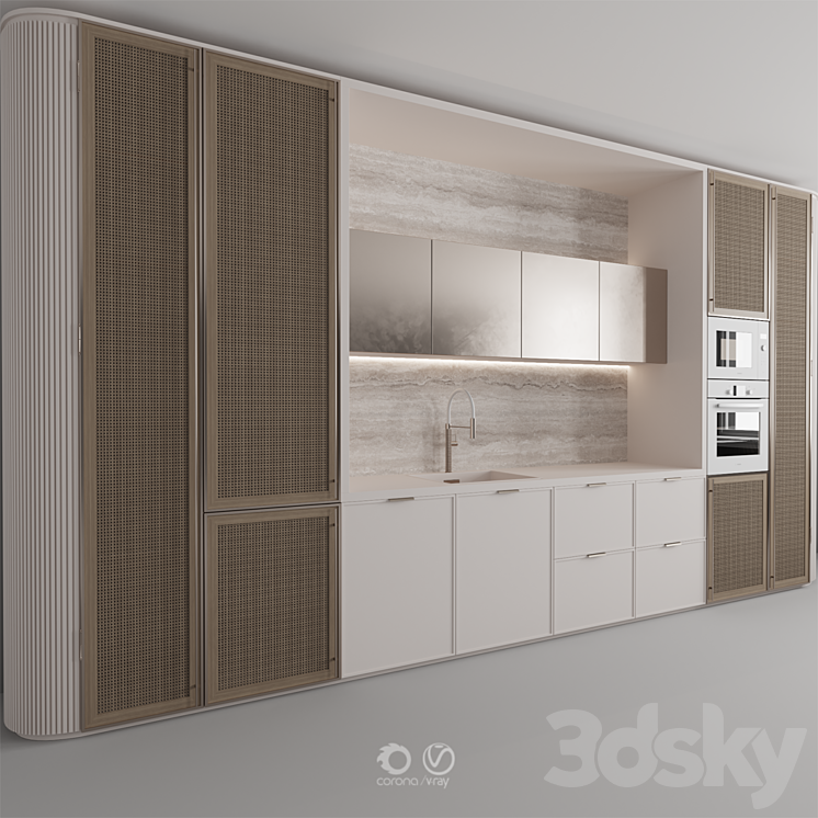 Kitchen No. 107 3DS Max Model - thumbnail 2